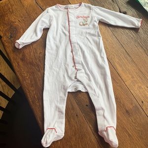 Adorable baby first Christmas footie magnolia baby 6m worn once